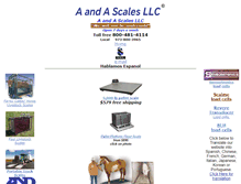 Tablet Screenshot of palletscales.net
